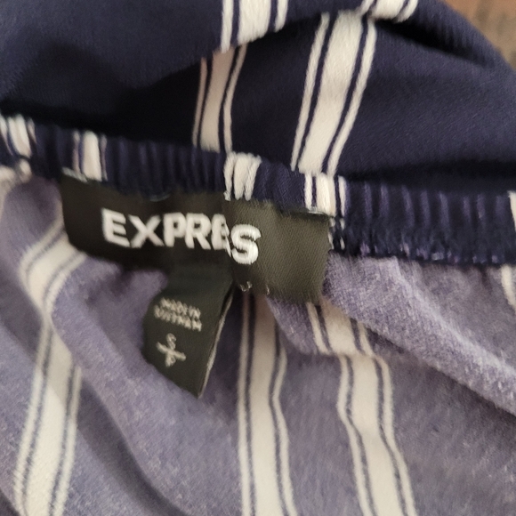 Express Elastic Boatneck / Over The Shoulder Crop Top S - Picture 4 of 5